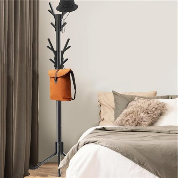 Simple Houseware Standing Coat and Hat Hanger Organizer Tree Shaped Rack - Picture 6 of 7